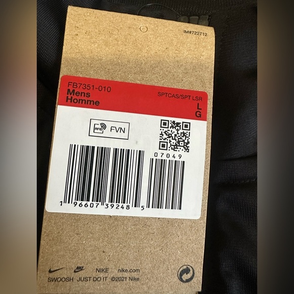 New Men’s Nike Sz Large Full Zip Sweater - Picture 2 of 4